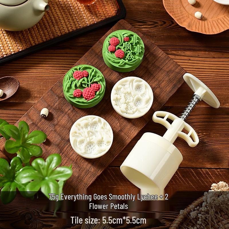 Mid-Autumn Mooncake Mold Stamp Tool for Ice Skin Mung Bean Pastry
