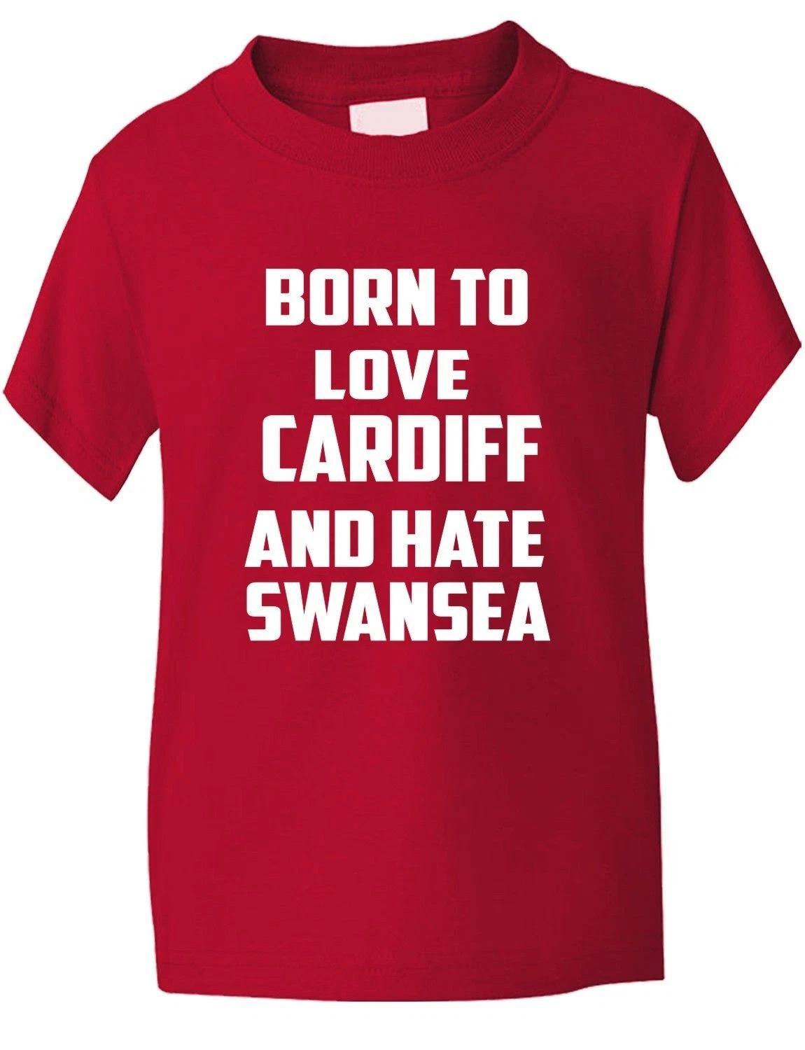 

Born To Love Cardiff Hate Swansea Funny Boys Girls T-Shirt Birthday Gift 1-13 XL