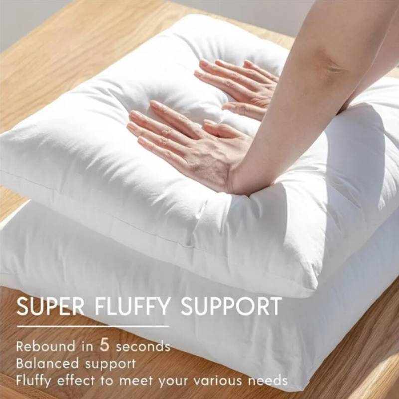 Hotel Style Square Pillow Insert With Thick Pp Cotton Filling For Bedroom Couch Lounge Decor