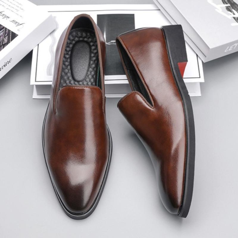 Men Shoes Classics Red Sole Leather Shoes Italian Brand Casual Shoe British Business Formal Dress Shoes Men's Loafers Big Size48