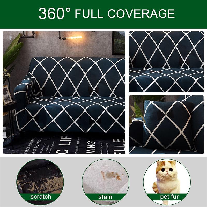 Lazy Person Sofa Cover Elastic Milk Thread Full Cover Sofa Cover Dust-proof Protective Cover
