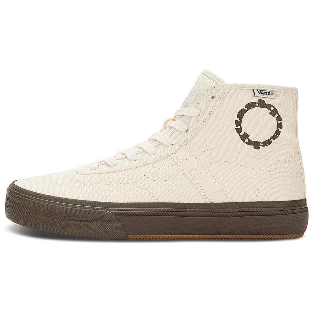 Vans Quasi Skateboards X Gilbert Crockett High Decon Cream Brown Unisex Sneakers White VN0007QVTBD