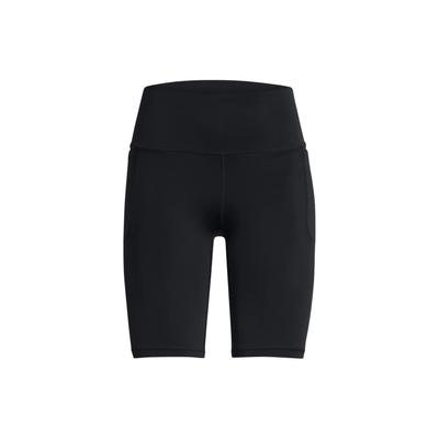 Ua Meridian Solid High-Waisted Slim Fit Sports Shorts Women Shorts Black 1383632-001