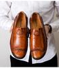 Spring 2020 Men's Large Size Leather Driving Moccasins - Retro Business Casual Shoes