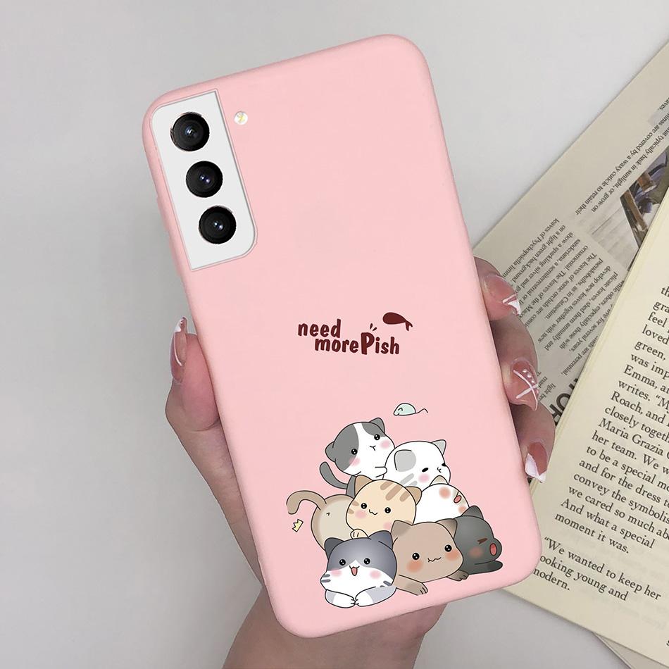 For Samsung Galaxy S21 Plus Ultra FE 5G Case Cute Painted Silicone Soft Protective Phone Cover for SamsungS21 S 21 FE Plus Ultra