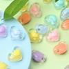 Candy Color For Jewelry Making Loose Beads DIY Crafts 10Pcs 13*17mm Pendant Heart Crafts Wholesale Necklace Bracelet Transparent Acrylic Unisex