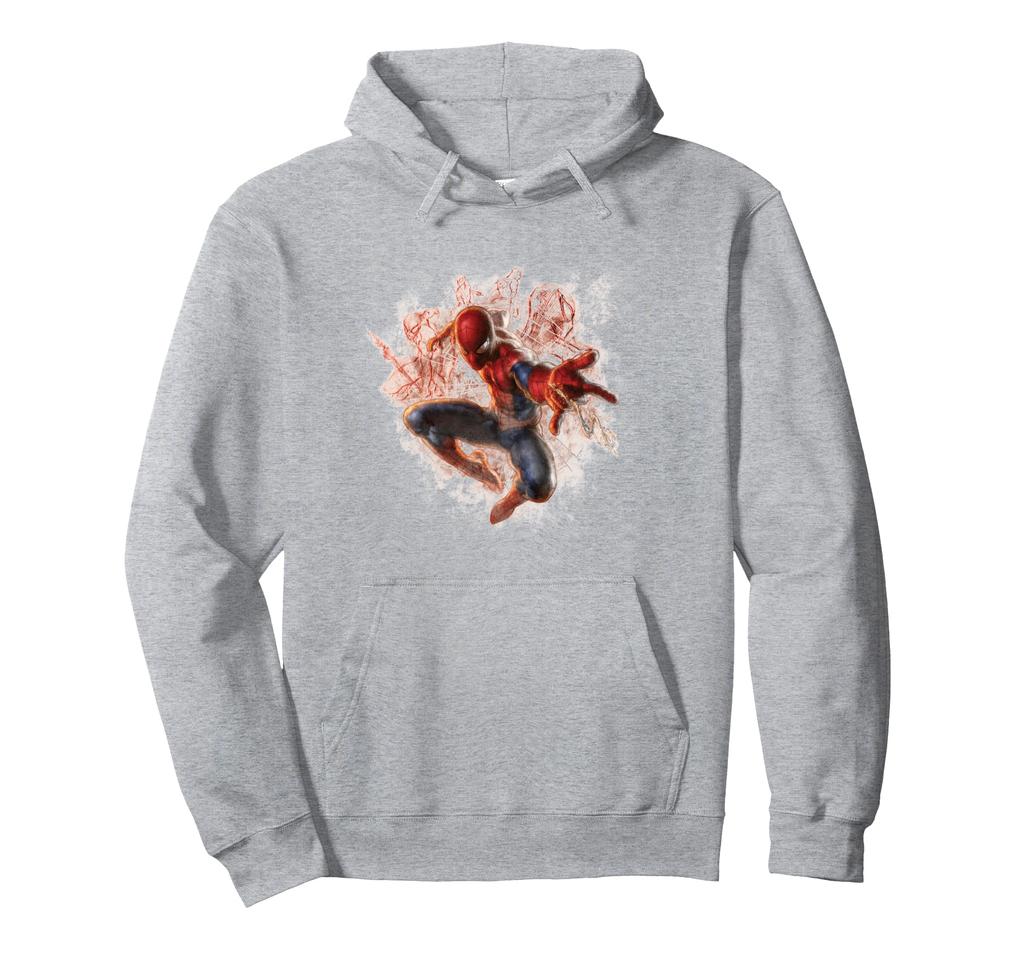 Marvel Spider-Man Classic Peter Parker Vintage Sketch Poses Hoodie