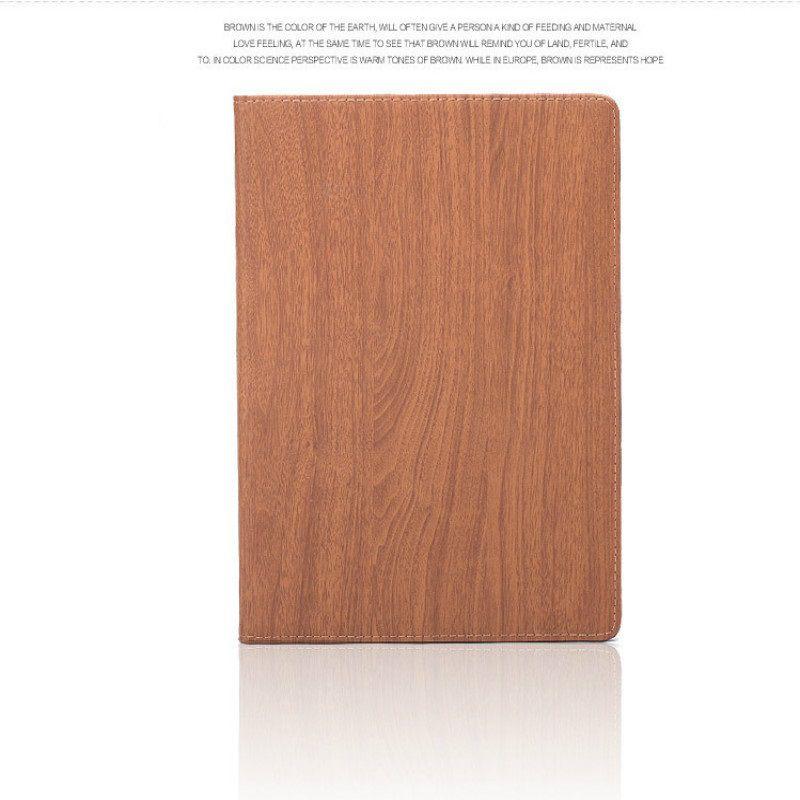 Premium Holzmaserung Smart Wake Sleep Ständer Flip Case Hülle für Apple iPad 2/3/4 Air Mini mit zeitlosem Retro-Design
