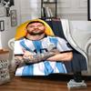 1 pièce Couverture en flanelle Célébration de Messi de l'Argentine Super Douce Mignonne Confortable pour Voyage Literie Canapé Canapé Couverture Y7304