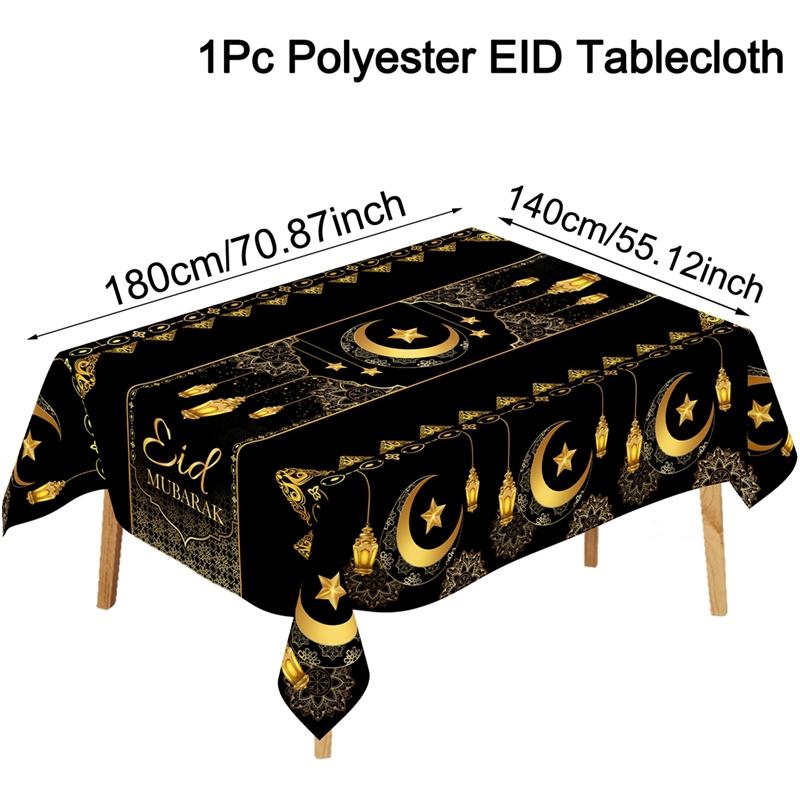 Ramadan Decor Tablecloth EID Mubarak Decor For Home 2025 Ramadan Kareem Islamic Muslim Party Eid Al Adha Gifts Happy Eid Al Fitr