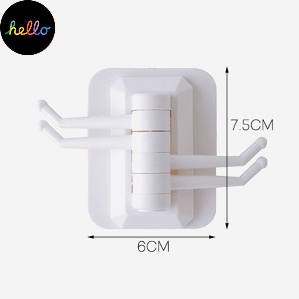 Bucătărie Baie Suport pe perete Cârlige autoadezive Umeraș rotativ pentru articole diverse