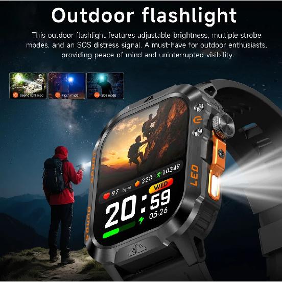 2026 New T-Rex3 Ultra 1200mAh Super Capacity Battery Adult Men Smart Watch 1.7" Large Screen Call 5ATM Waterproof Sports Watches