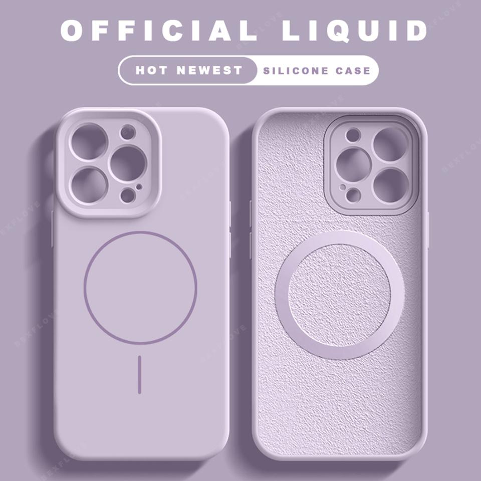 

Liquid Silicone Lanyard Magnetic Phone Case For iPhone 16 14 15 Plus 11 12 13 16 Pro Max Magsafe Charge Strap Protector Cover For iPhone 15 Pro