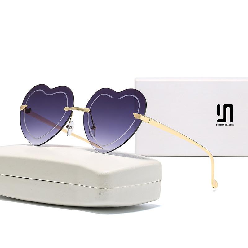 Womens Heart Shaped Sunglasses Uv400 Polarized Outdoor Fashion Accessory For Summer