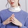 White Lace Lapel Half Shirt Black False Blouse Collar Detachable Fake Collar  Clothes Decoration