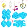 Herz Kirschform Handgemachte Ohrring Anhänger Silikonform DIY Holographische Harzform für DIY Schlüsselanhänger Schmuck Handwerk