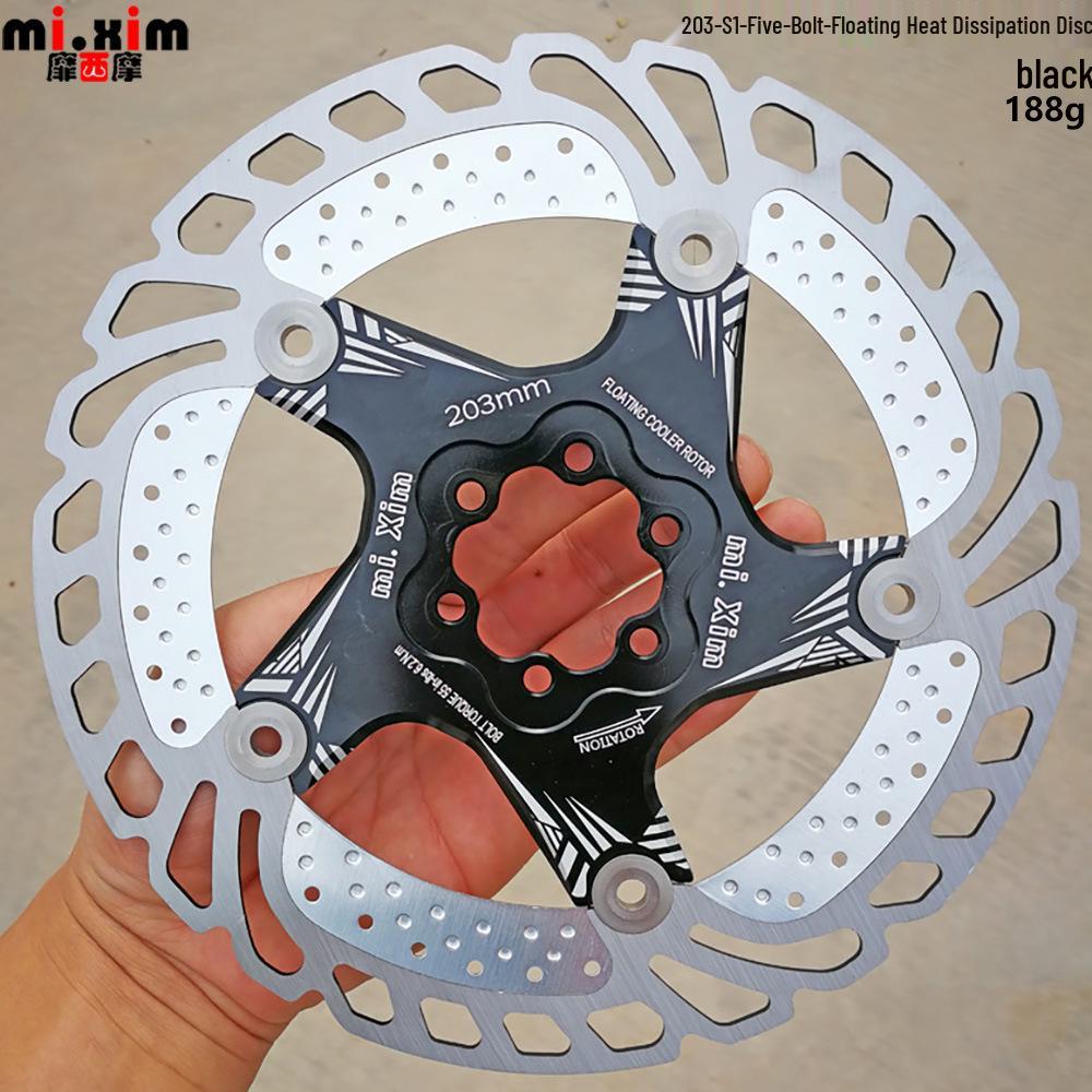 Mountain Bike Cooling Floating Disc Brake Rotor & Pads 140-203mm