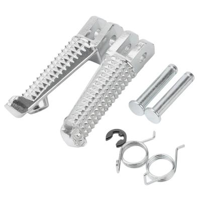 Heavy Duty Motorcycle Footrests Non Slip Platform Ergonomic Design Secure Grip Universal Fitment for Multiple Bike Models