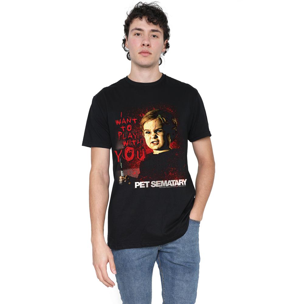 Pet Sematary Mens I Want To Play T-Shirt