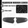 LF+RH For Ford Mustang 2010-2014 OX Style Side Mirror Cover Caps Carbon Black