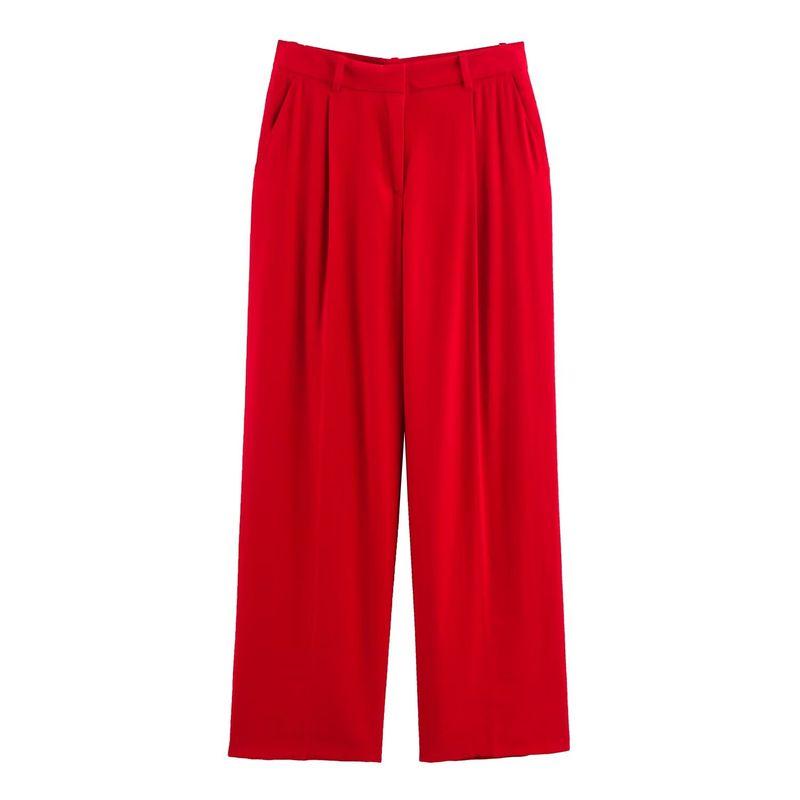 Zaprha 2025 New Arrival Loose Pleated Temperament Wild Wide Leg Casual Trousers Women's Idle Style 1608030