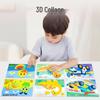 3D EVA-Sticker Bastelset für Kinder: Lern-Bastel-Klebepackung für Jungen & Mädchen