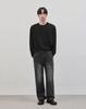 WORK ON BODY OFF Rested Semi-Overfit Round Neck Knit (4 Colors)