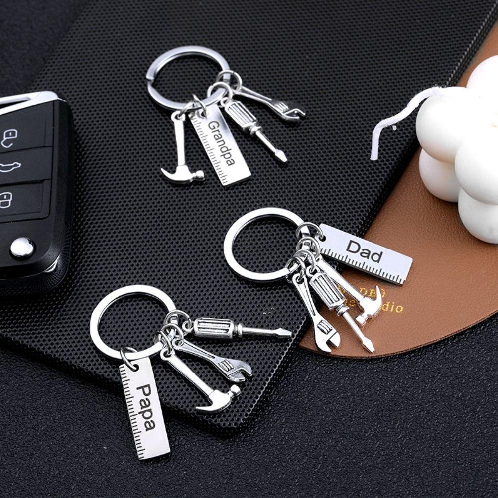 Screwdriver Dad Letters Keychains Dad Letters Father's Day Pendant Father's Day Gifts