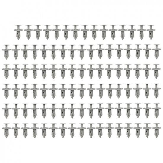 Gray Fasteners for T4 For T5 For T6 Panel Bumper 100pcs For Durable Clips