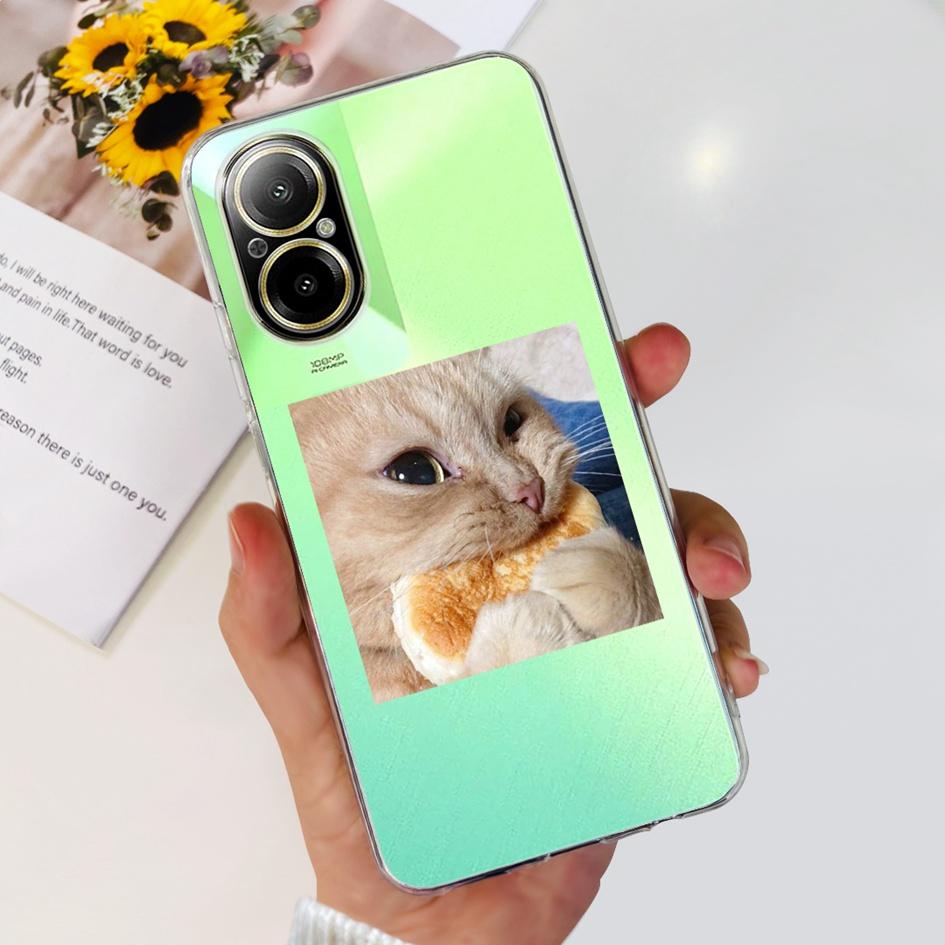 For OPPO Realme C67 4G Case Cute Cartoon Clear Soft Silicone Back Cover For Realme C67 4G RMX3890 C 67 RealmeC67 Shockproof Case