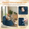 Übergroßer Sitzsack für Erwachsene, Riesiges Bodensofa aus Memory-Schaum, Großes Faulsofa