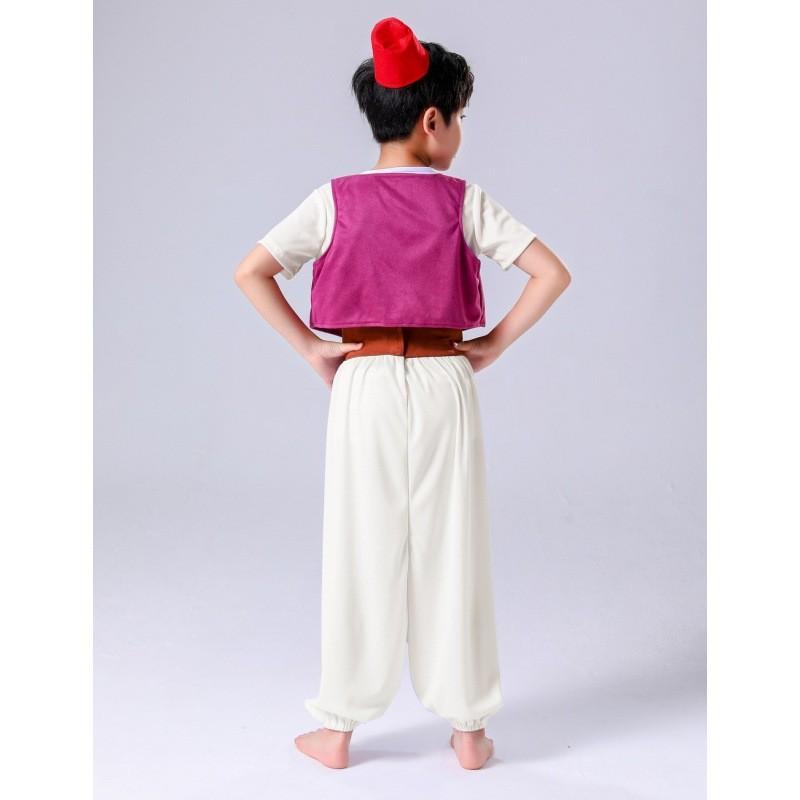 Aladdin Kostüm für Kinder Magisches Prinzen Outfit aus Bambusfaser für Bühnenauftritte