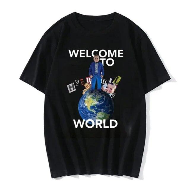 Khabib Blogger Hasbulla walka drukuj koszulka damska z krótkim rękawem O Neck koszulka damska koszulka damska najlepsze ubrania koszulki