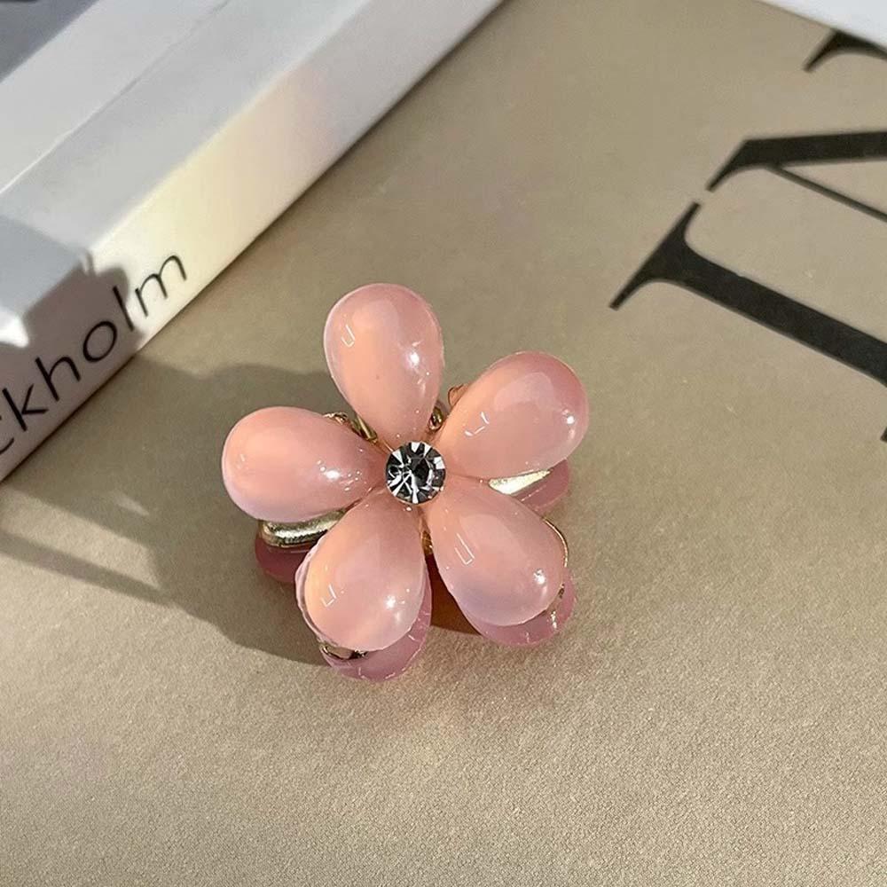 10pcs Korean Style Pearls Flower Hairpin Resin Women Side Clip Mini Hair Claw  Daily