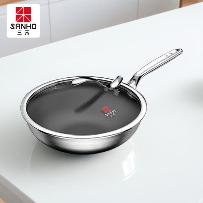 

Sanhe 30cm Titanium Uncoated Non-Stick Wok