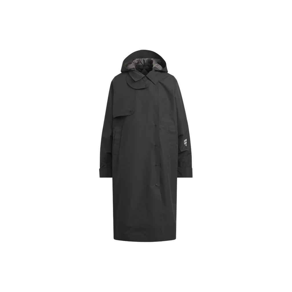 Adidas FOS Future Style Logo Solid Color Loose Outdoor Long Hooded Jacket Women Jacket KC2707