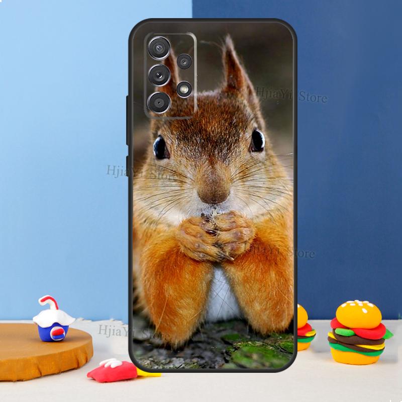 Squirrel Case For Samsung A54 A34 A14 A13 A23 A33 A53 A73 A51 A71 A72 A12 A22 A32 A42 A52 Back Cover