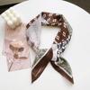 Thin Cotton and Linen Small Square Scarf Fresh and Breathable Women's Soft Literary and Decorative Small Silk Scarf Summer Scarf Women's Versatile 