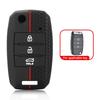 2/3/4 Buttons Silicone Car Key Cover For Kia Carens Ceed Sorento Optima Picanto Rio Soul Cerato Forte Sportage Key Fob Case