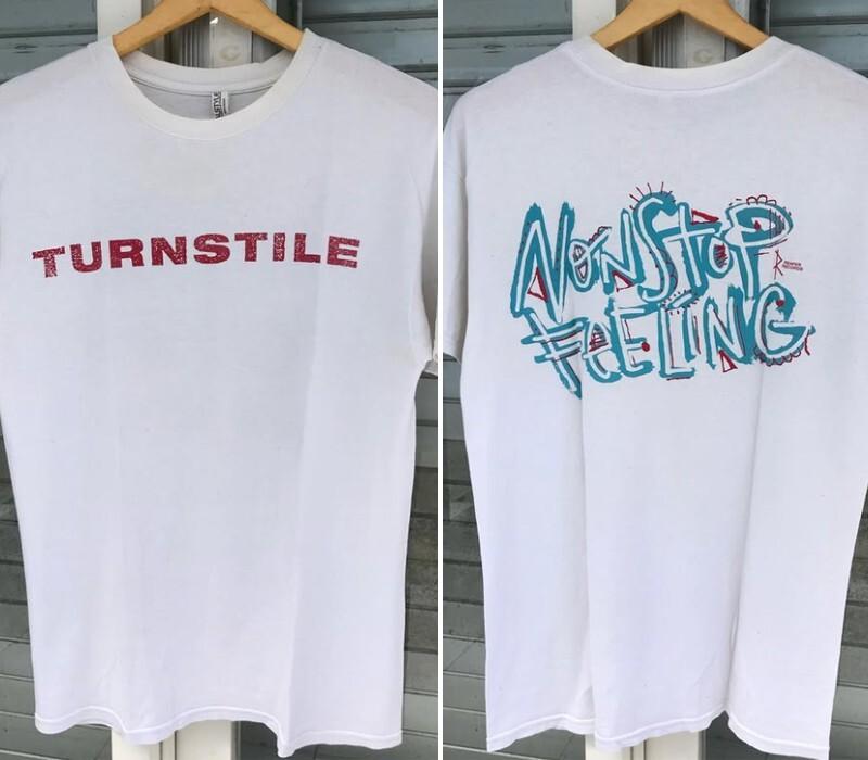 Turnstile rock band ‘Nonstop Feelings’ 2 sided White  Classic Unisex T-Shirt S
