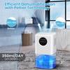 Compact Home Dehumidifier Dryer Portable Quiet Moisture Absorber Odor Mold Control for Bedroom Living Room Kitchen Closet