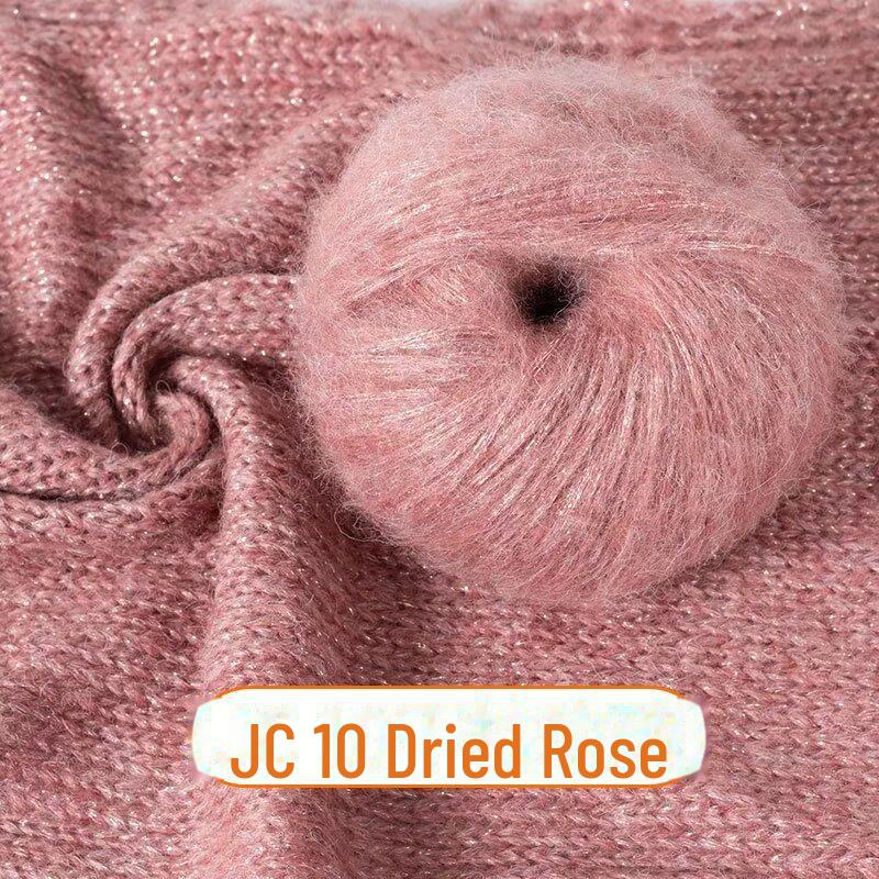 New Glitter Mohair Yarn for DIY Scarves and Baby Items