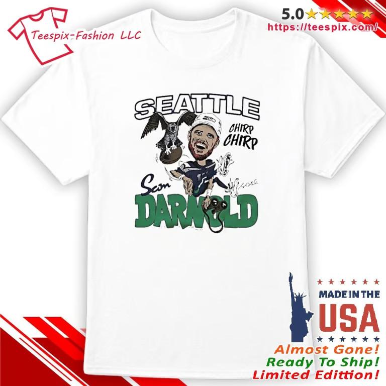 Seahawks Sam Darnold Caricature Player Signature Shirt Unisex T-Shirt XXXXL