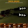 2x Universal Water Flowing Style LED Motorcycle Turn Signals Indicators Blinker
