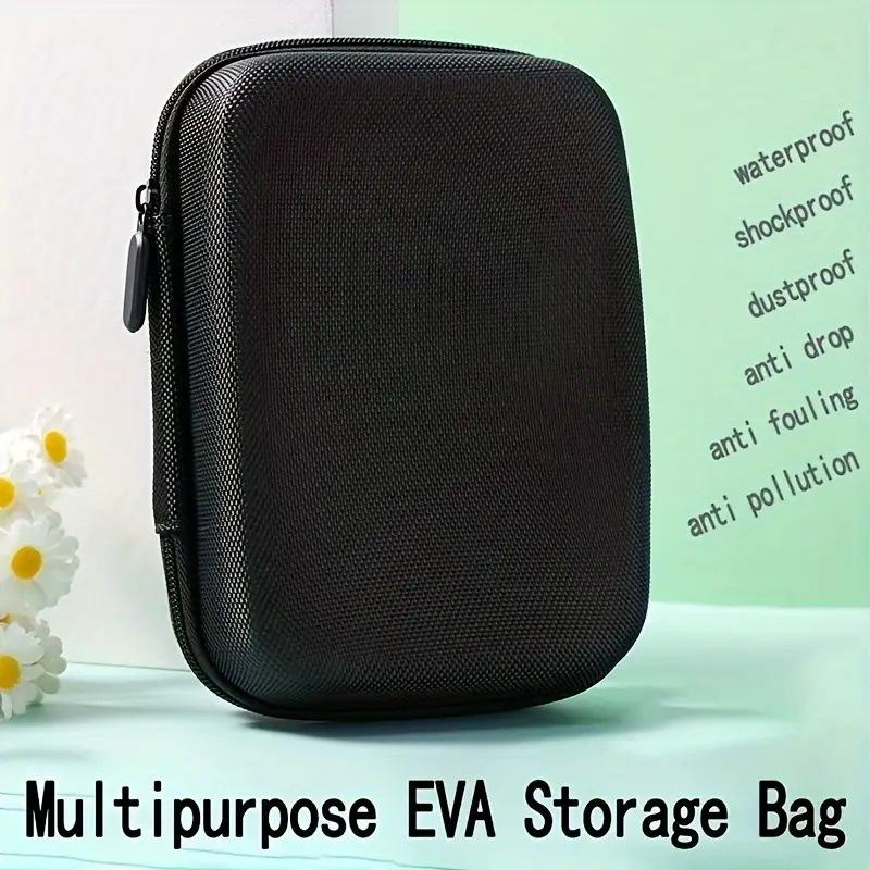 Eva Earphone Bag Portable Multi-function Anti-drop Data Cable Earphone Storage Box, Portable Anti-pressure Multi-function Storage