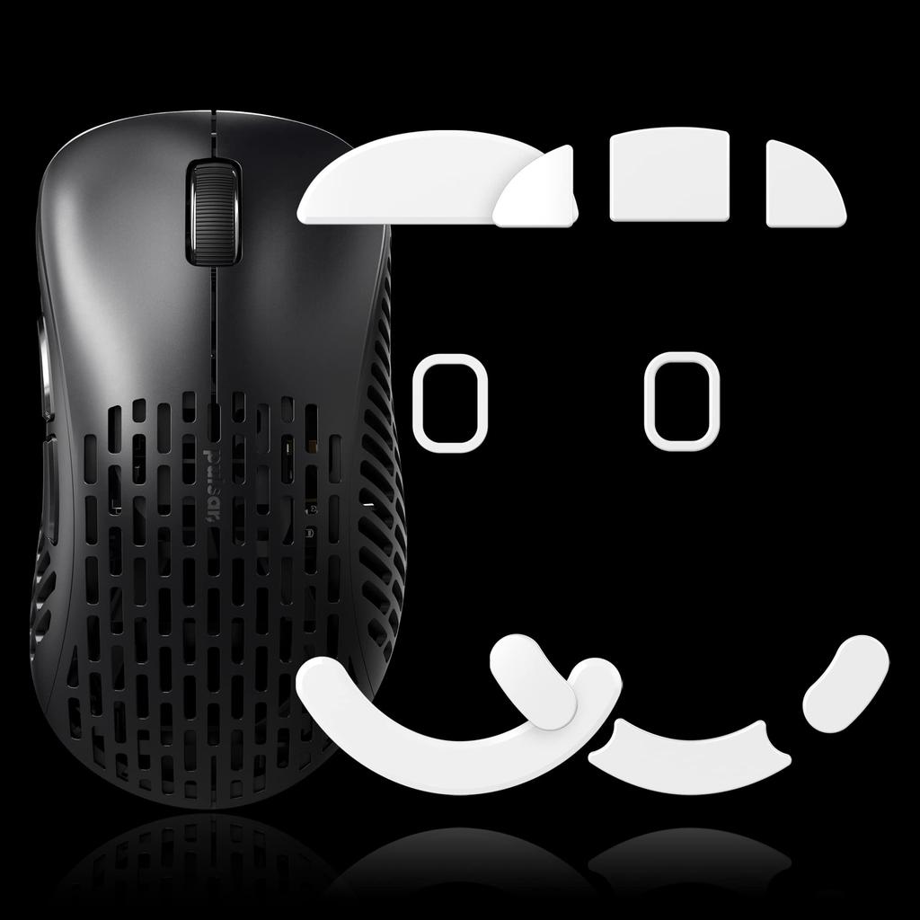 Pulsar Gaming Gears Xlite Wireless V2 & V2 Mini Wireless Mouse Feet, 100% PTFE Skates (Xlite Wireless, Original Thin + Control Set, White)