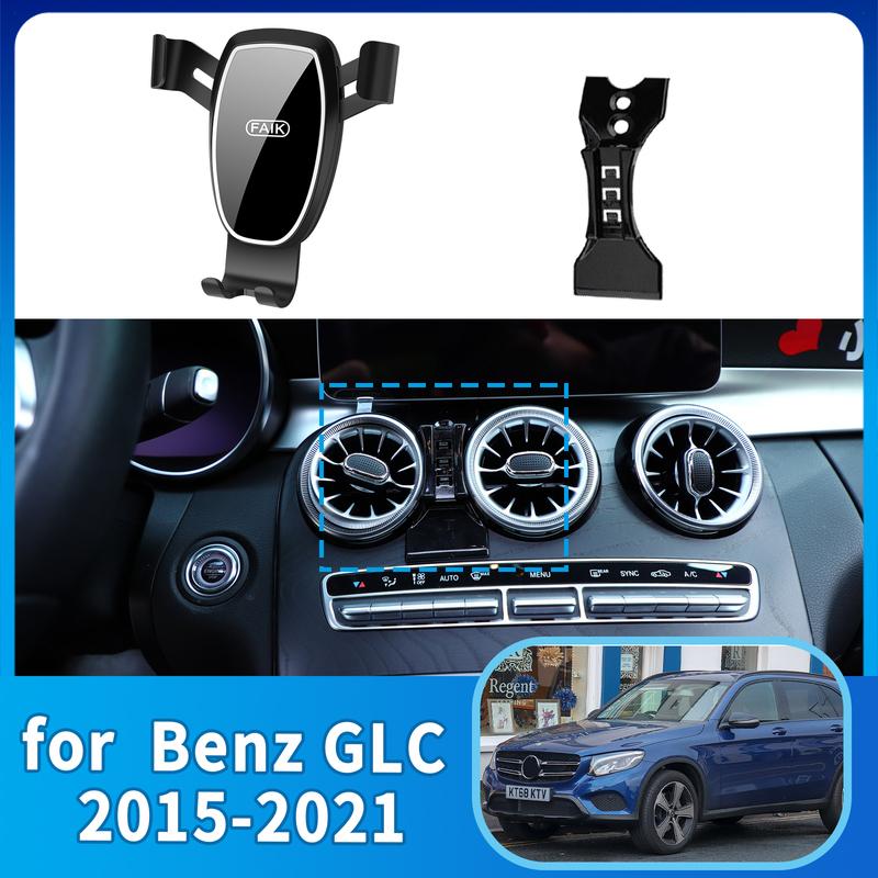 Car Mobile Phone Holder for Benz GLC X253 C253 2015 2016 2017 2018 Accessories GPS Bracket Navigation Stand Auto