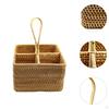 Utensil Holder Condiment Organizer Container Basket with 4 Compartments Tableware Storage