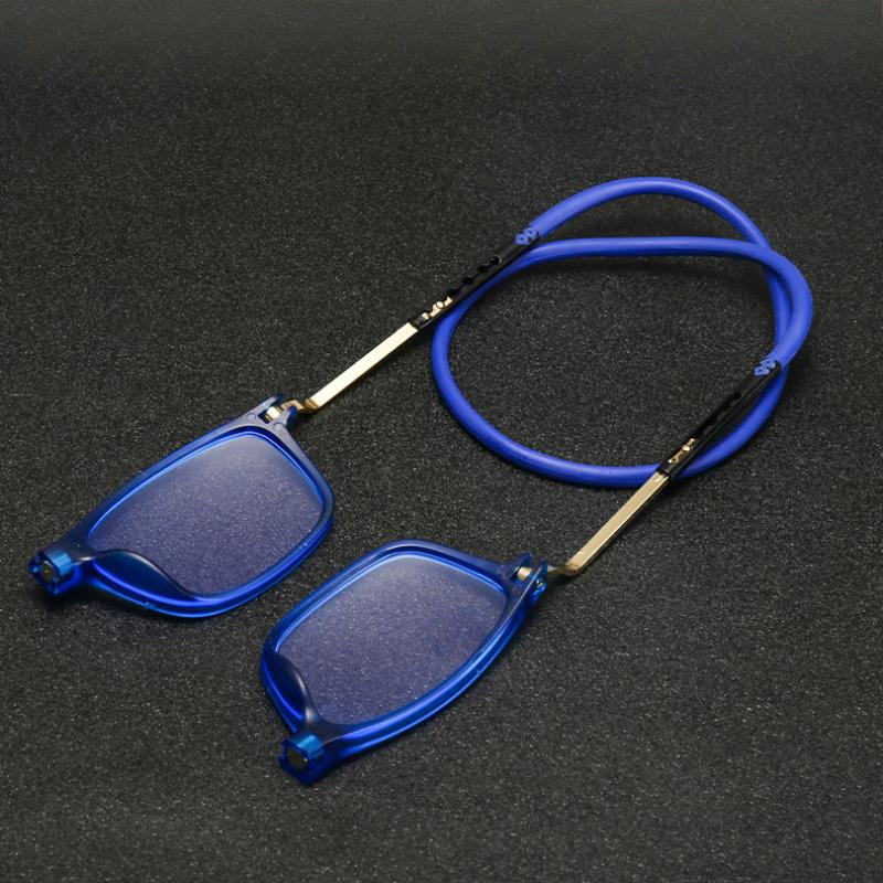 Tragbare magnetische Lesebrille für Herren Lesebrille mit Magnet zum Umhängen um den Hals Anti-Verlust Altersweitsichtigkeitsbrille Damen