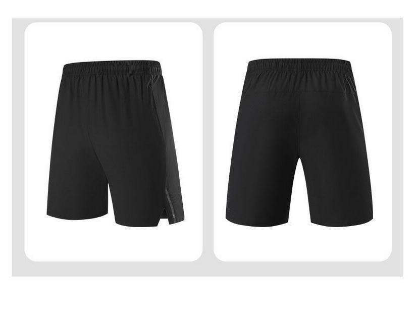 Men's Summer Quick-Dry Athletic Shorts: Breathable, Ice-Feel, Five-Point Length for Running, Fitness, and Basketball.